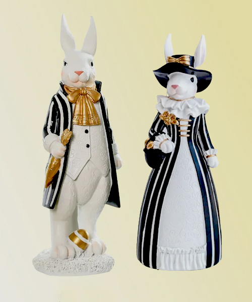 Elegant Ostern Hase Statuen